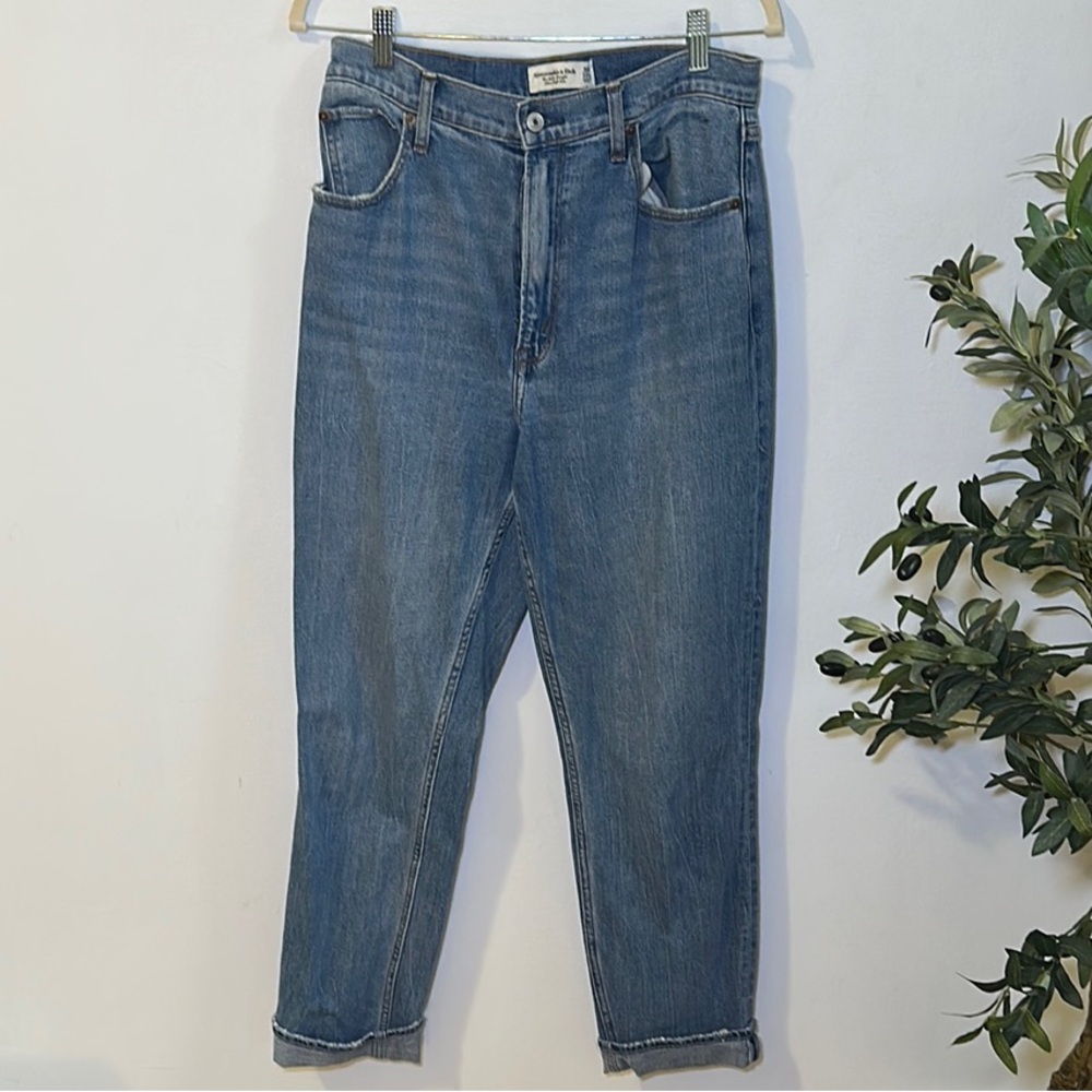 Abercrombie & Fitch Light Blue High-Rise Jeans